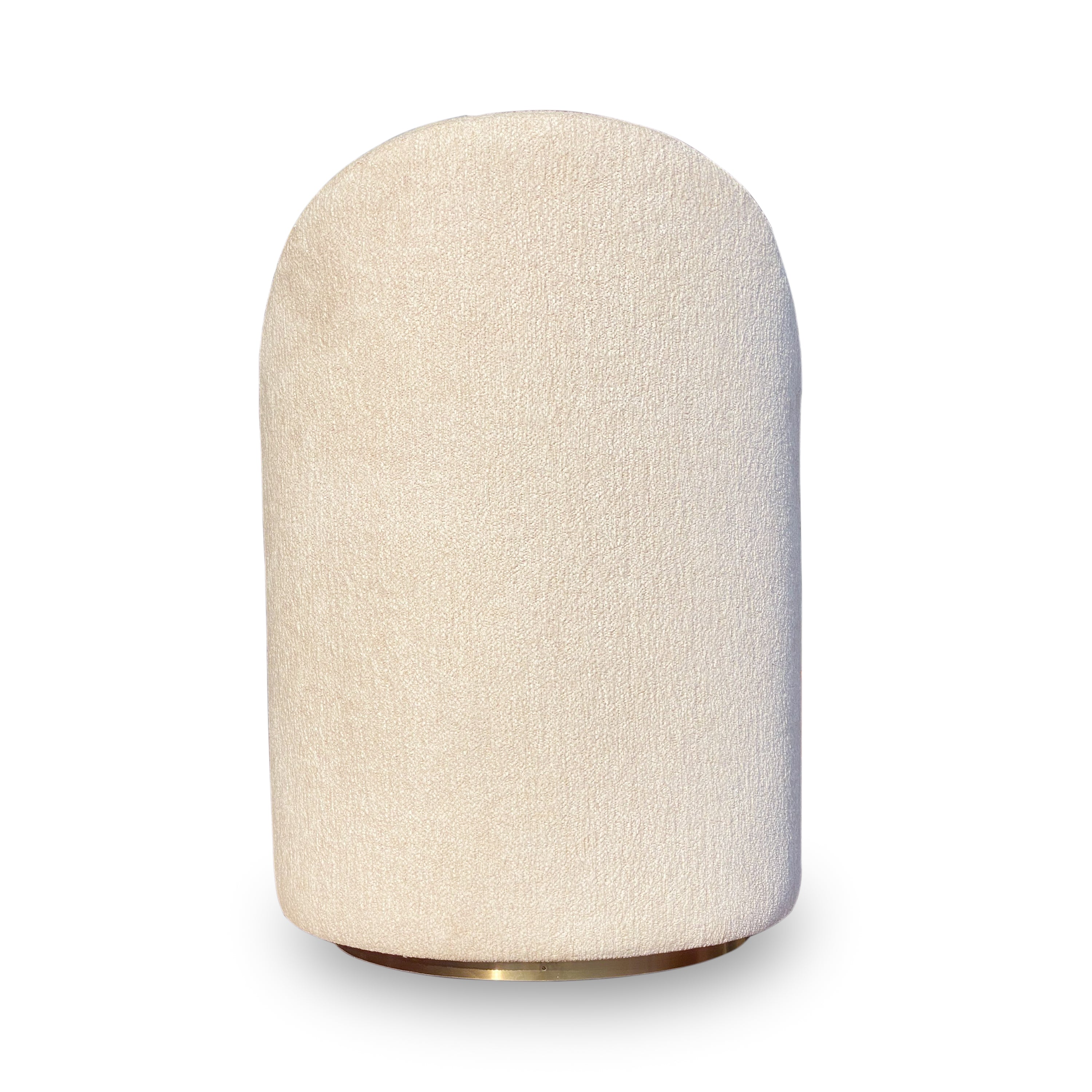 Zinnia Fully Upholstered Swivel Chair in Dune Chenille