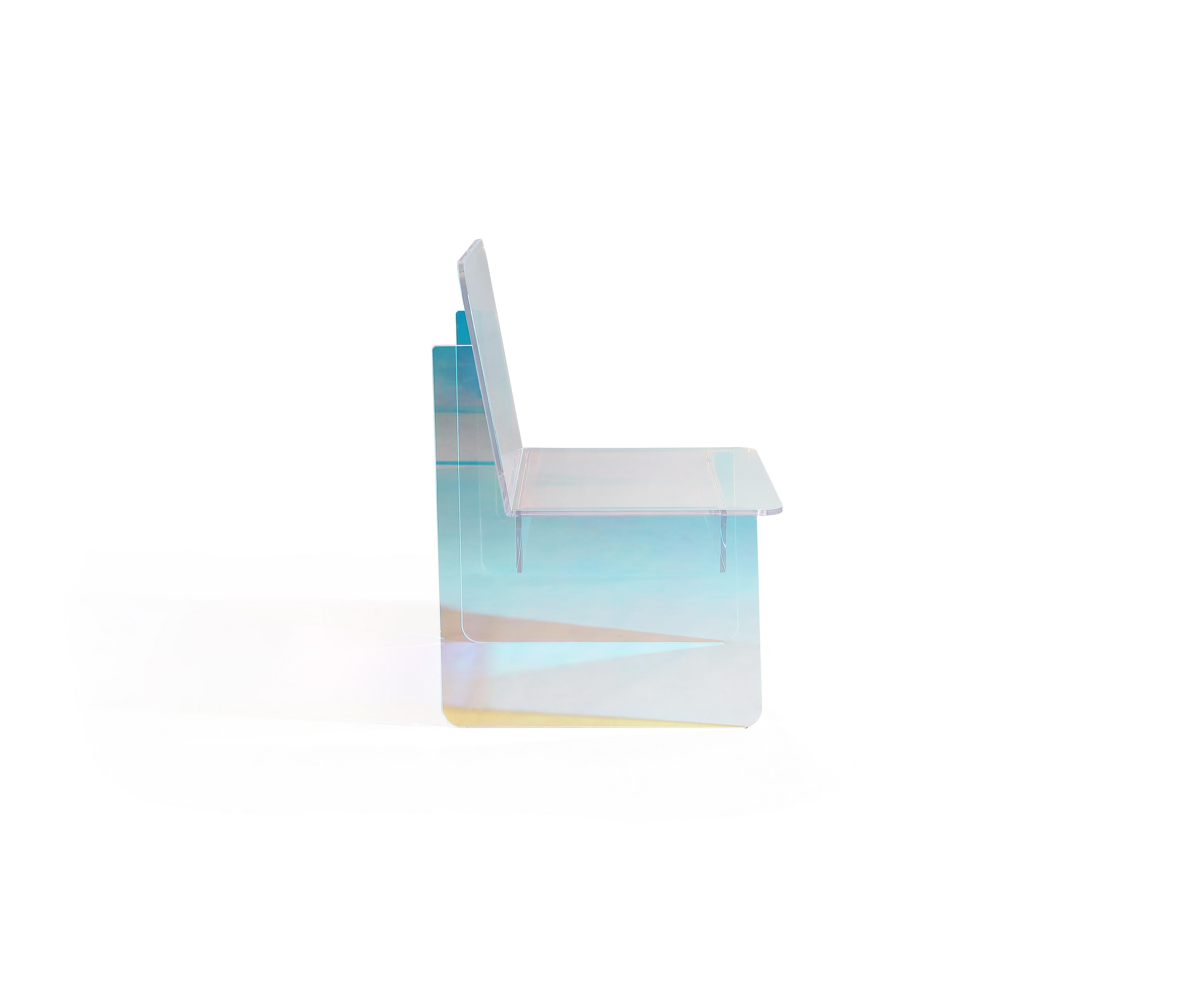 Fomo Iridescent Acrylic Accent Chair