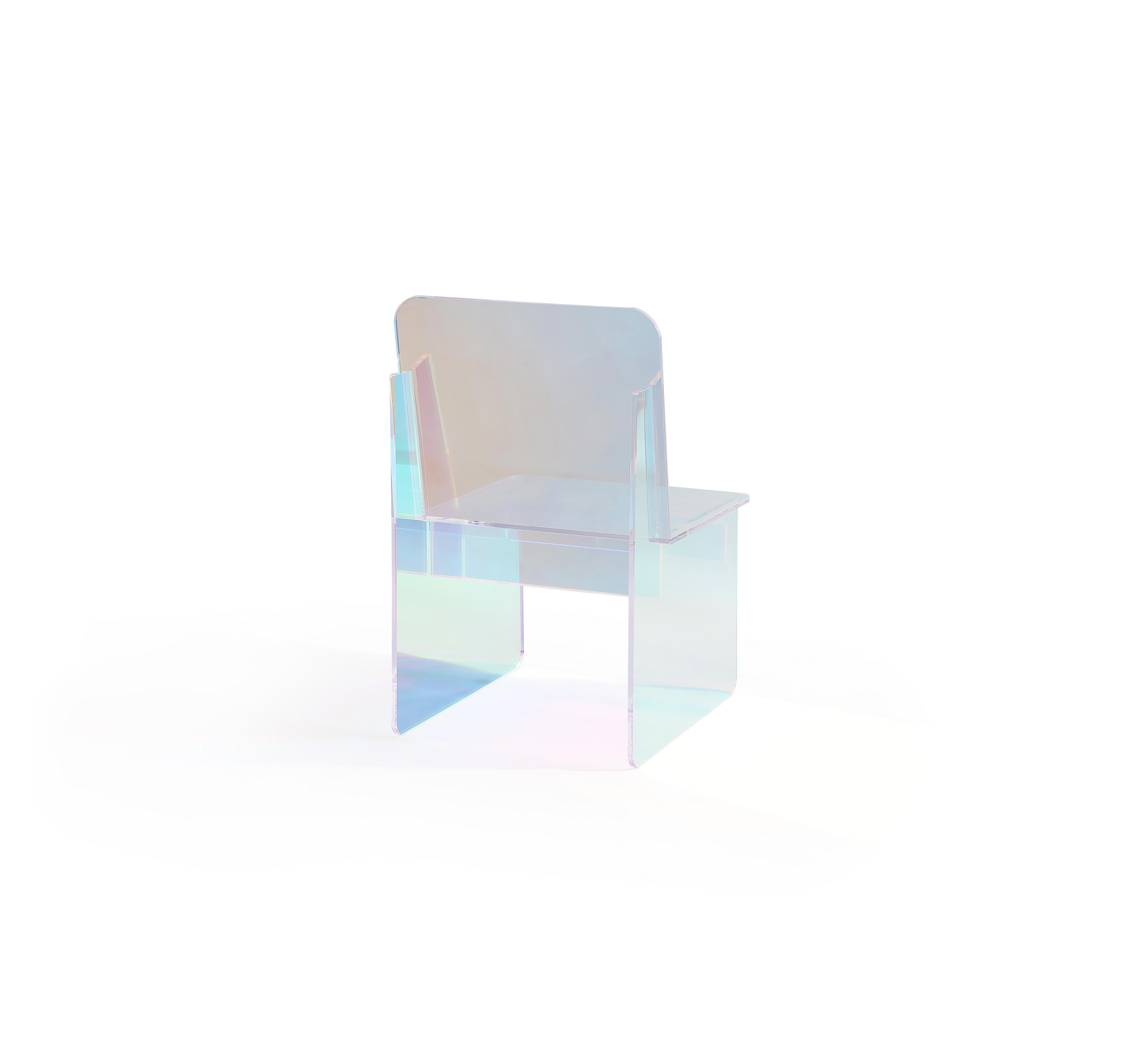 Fomo Iridescent Acrylic Accent Chair