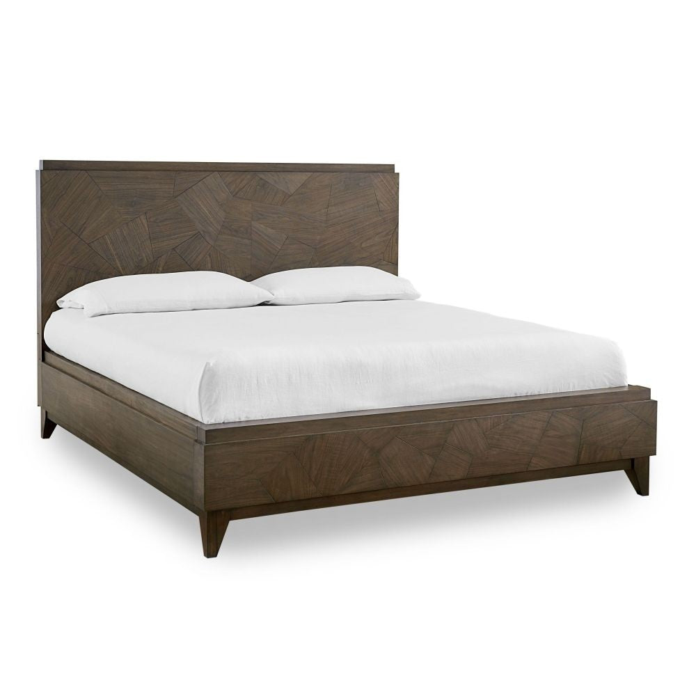 Broderick Panel Bed in Wild Oats Brown