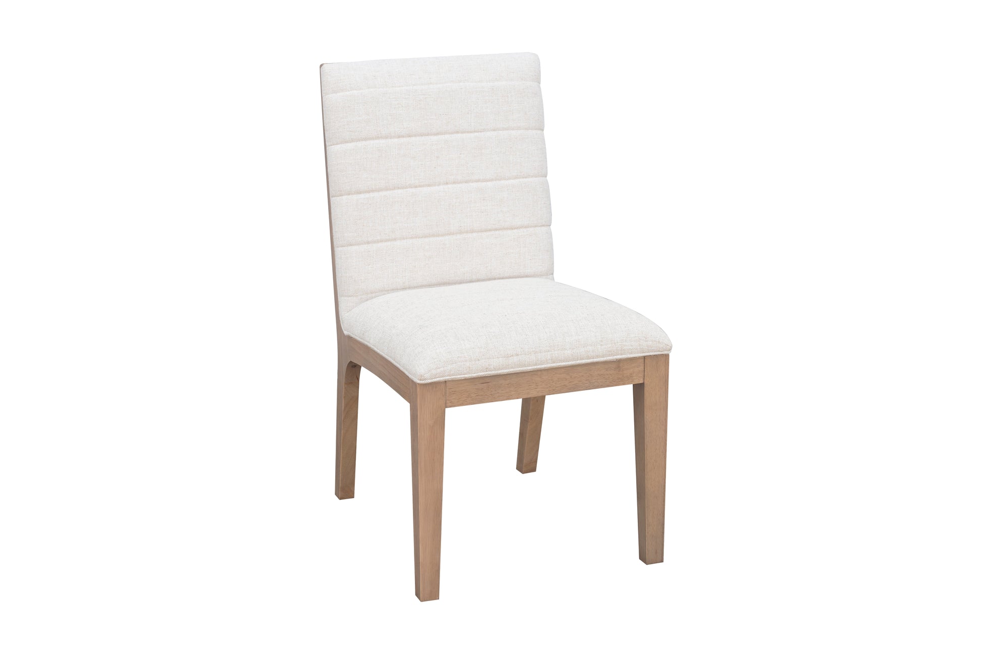 Sumire Solid Wood Dining Chair in Ginger and Natural Linen (Set of 2) - What A Room