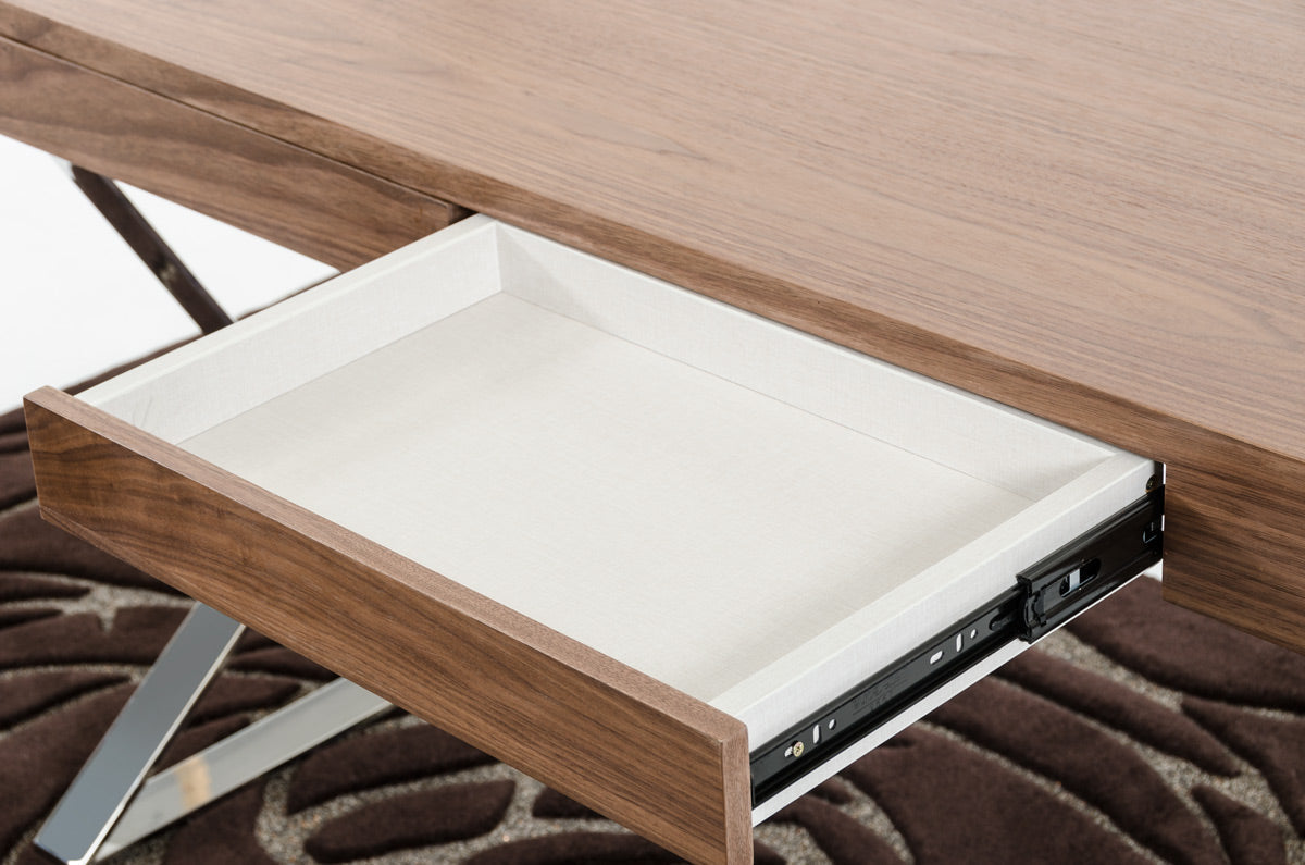 Ferris Modern Walnut Office Desk - What A Room