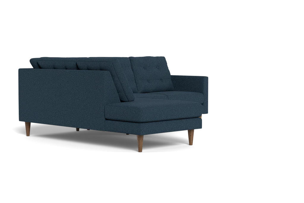 Jasper Mid-Century Bumper Chaise Sectional