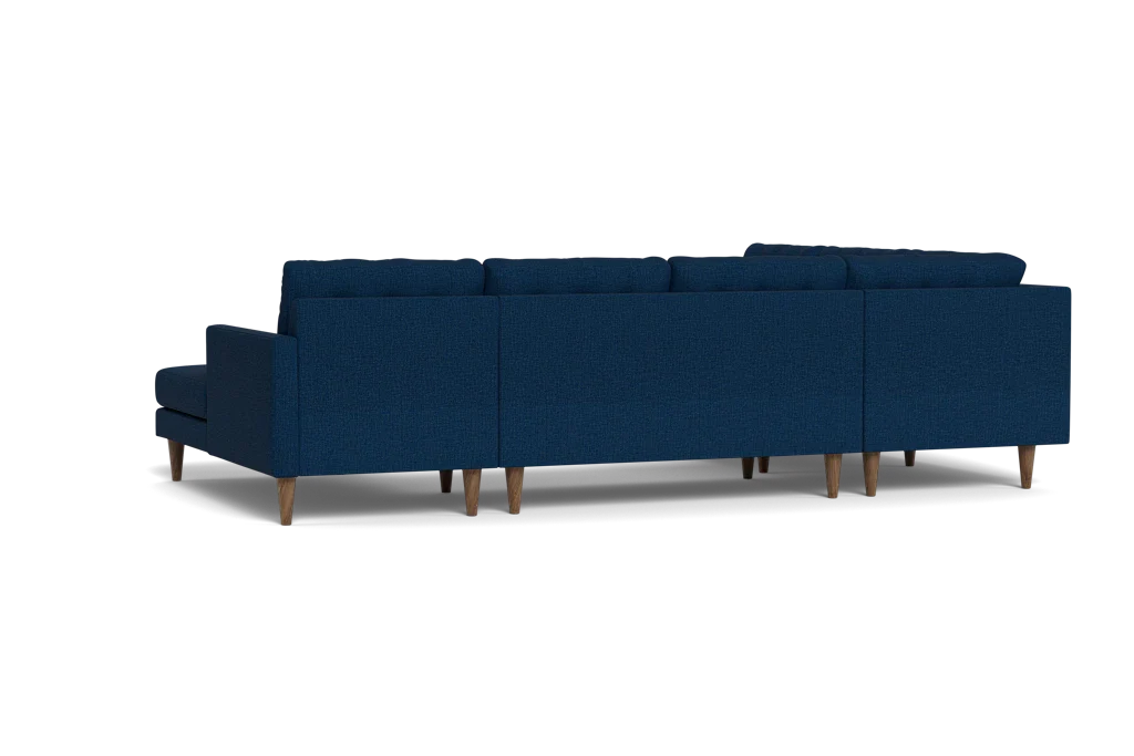 Jasper Mid-Century U Sectional with Chaise Sofa