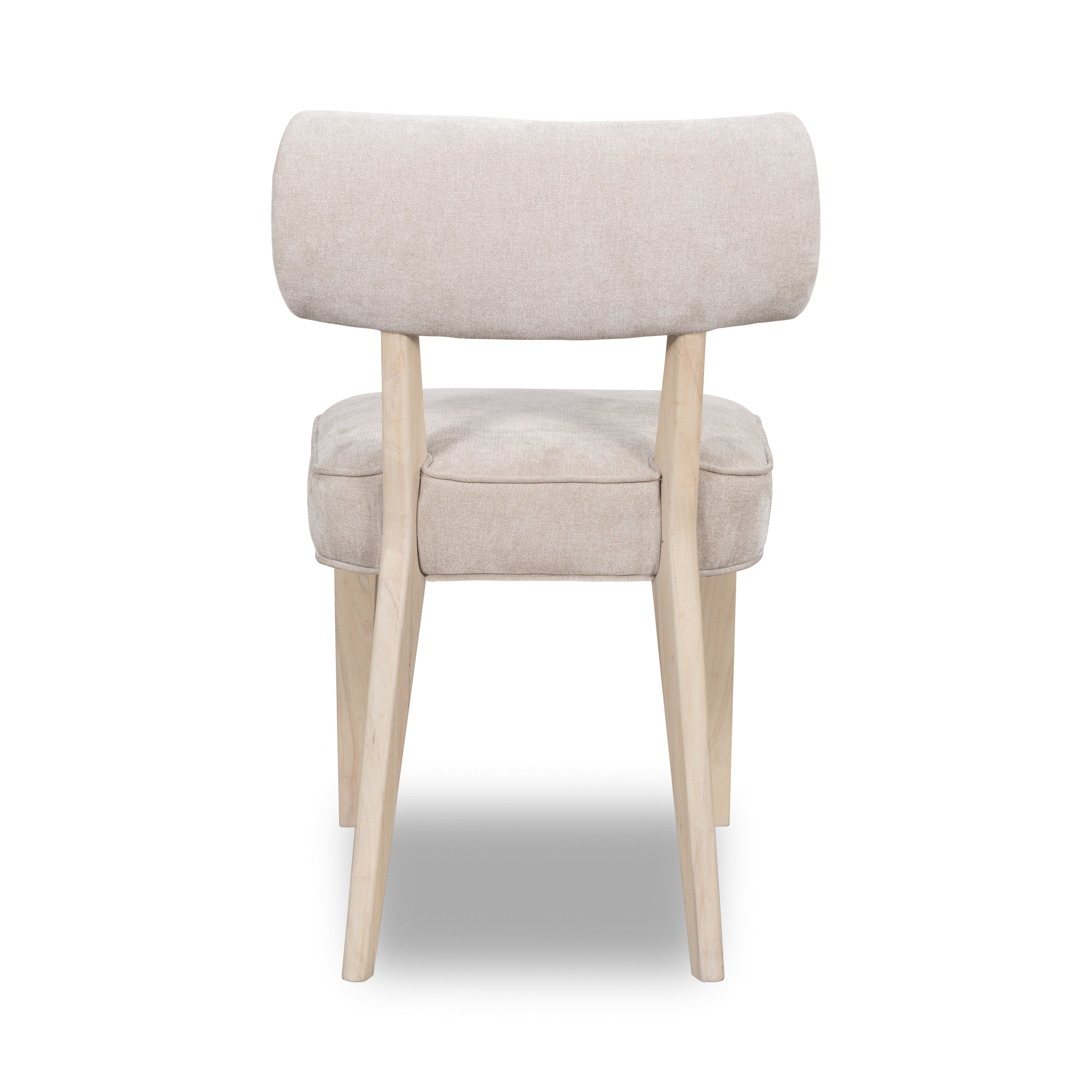 Magnolia Wood Frame Upholstered Dining Chair in Brown Sugar Chenille (Set of 2)