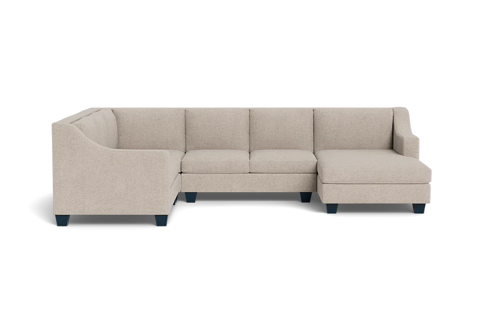 Merced High Back U Sectional with Chaise Sofa