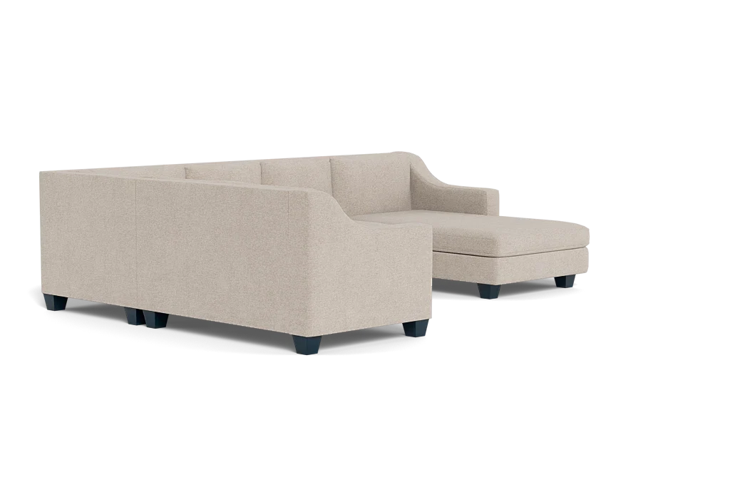 Merced High Back U Sectional with Chaise Sofa