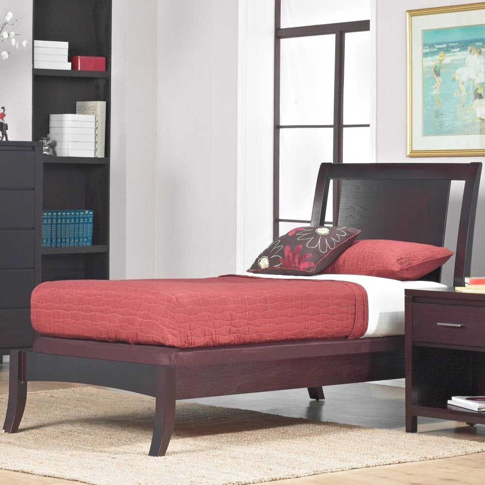Nevis Low Profile Sleigh Bed in Espresso