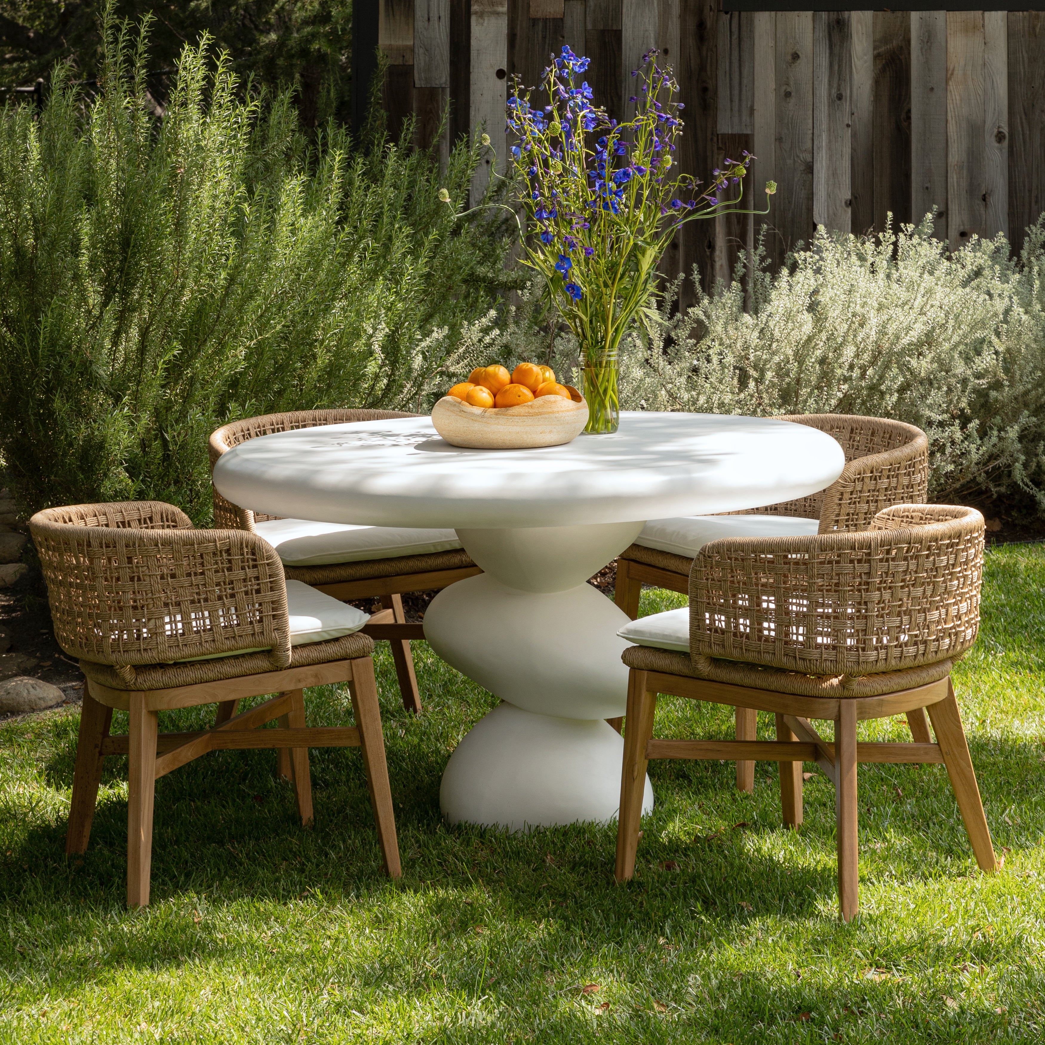 Keith Outdoor Dining Chair Set of 2