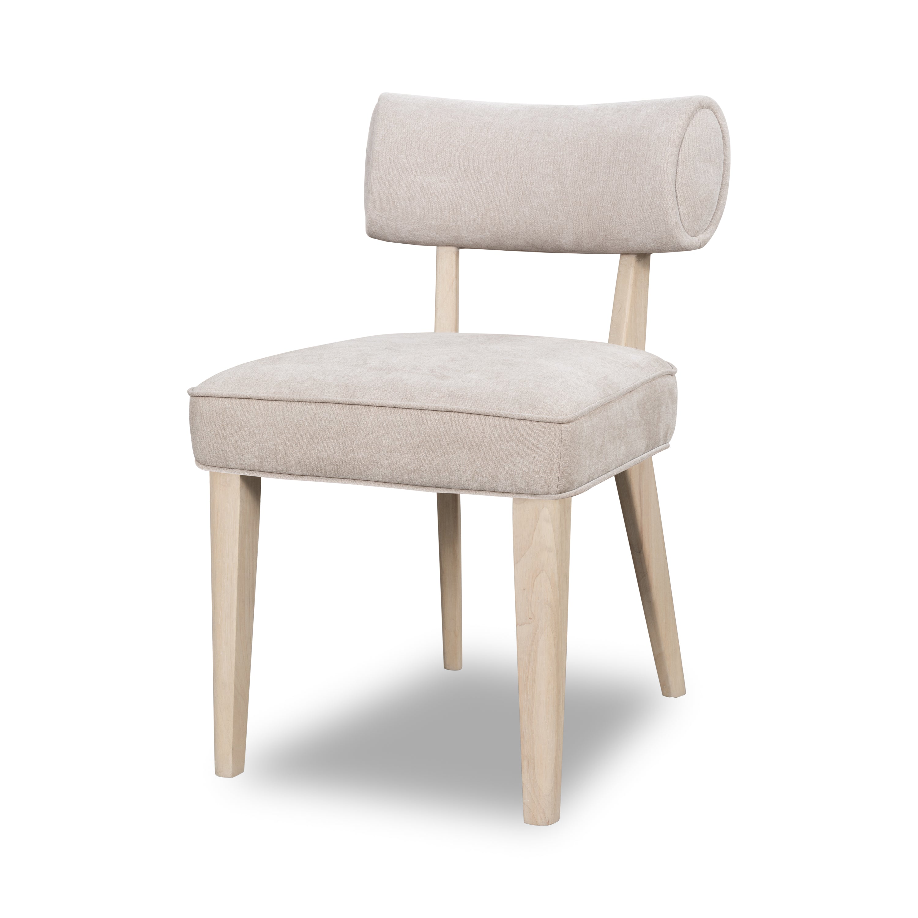 Magnolia Wood Frame Upholstered Dining Chair in Brown Sugar Chenille (Set of 2)