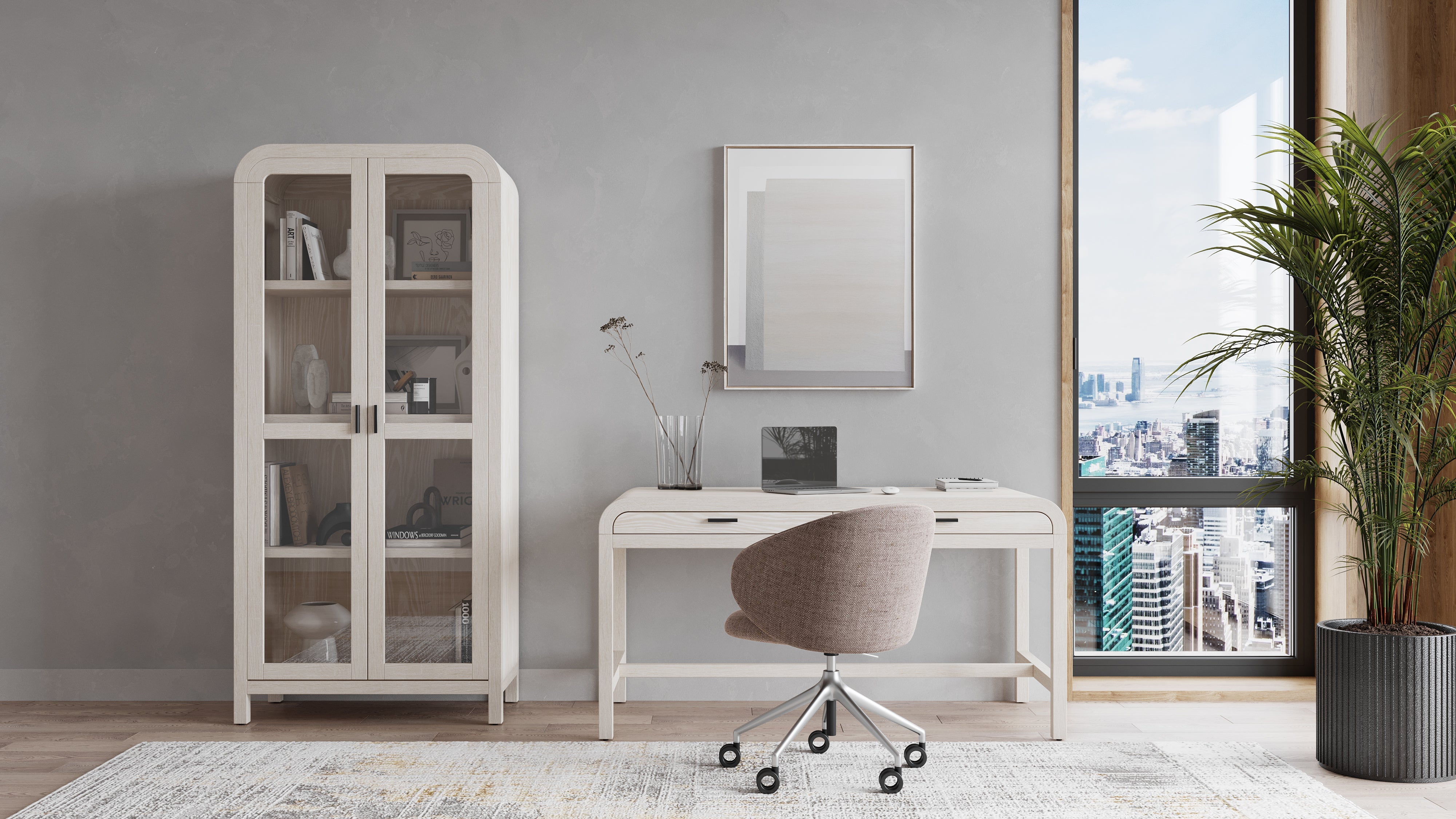Drake Two Drawer Writing Desk in Sugar - What A Room