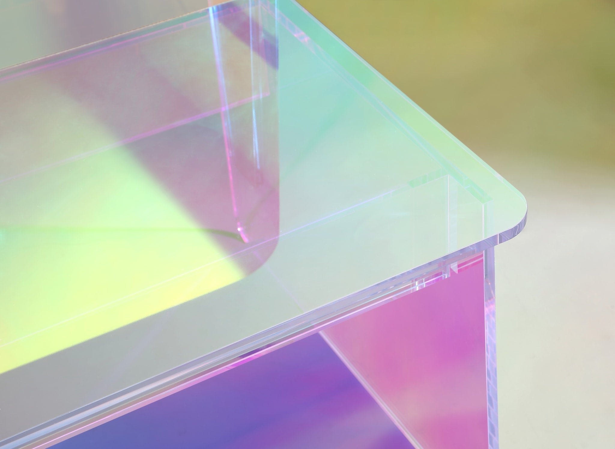 Fomo Iridescent Acrylic Accent Chair
